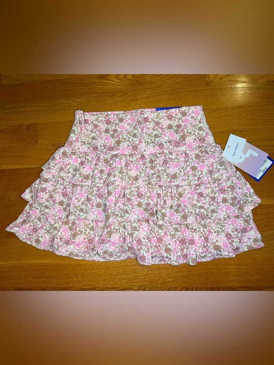 JoyLab Pants - JoyLab NWT Pink Floral Tiered High Rise Skort Built In Shorts Size S